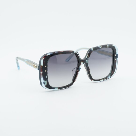 Dior DIORHIGHLIGHT S3F 28A1 Sunglasses Havana Square Frame, Smoke Lenses main image 5